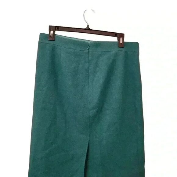 J. Crew Women's Turquoise Blue Wool/Viscose The Pencil Skirt Straight Lined Skir - Picture 6 of 11